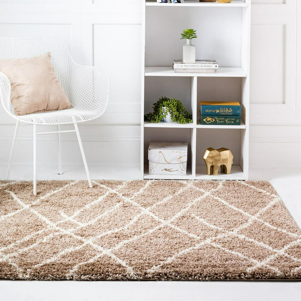 Rugs.com Soft Touch Shag Collection Square Rug 5 Ft Square Smoke Grey Shag Rug Perfect for Living Rooms Kitchens Entryways 